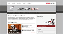 Desktop Screenshot of dalmatianbreed.com