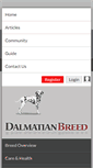 Mobile Screenshot of dalmatianbreed.com